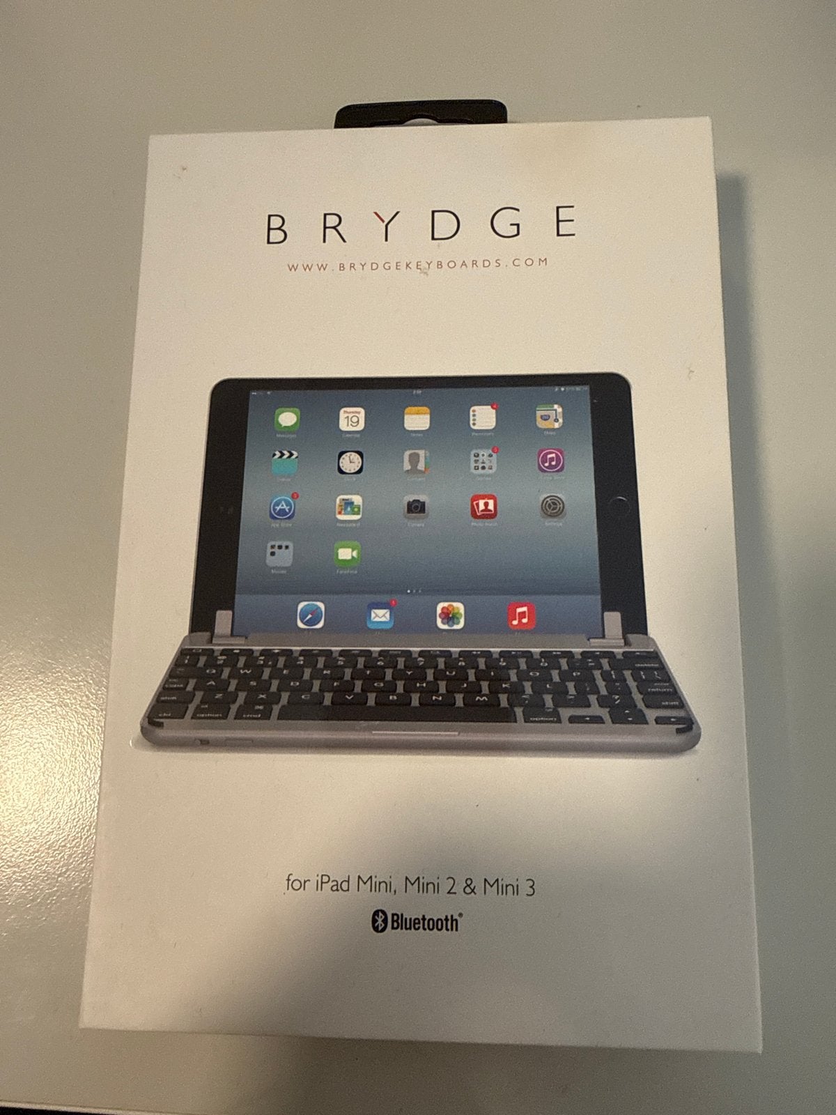 BRYDGE Bluetooth toetsenbord voor iPad Mini 1/2/3, Ophalen of Verzenden, Nieuw, Grijs, Overige modellen
