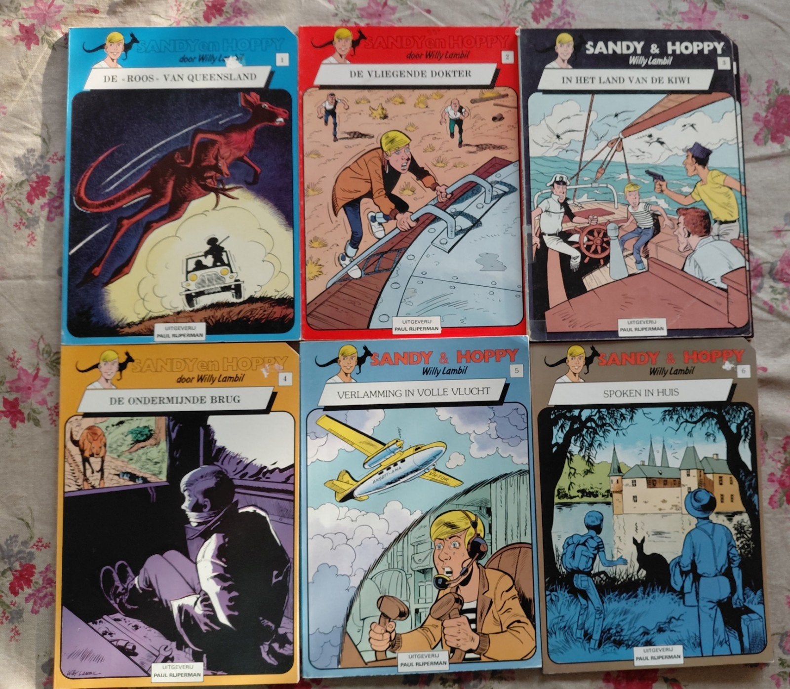 Sandy & Hoppy deel 1 tm 17., Meerdere stripboeken, Ophalen of Verzenden, Gelezen