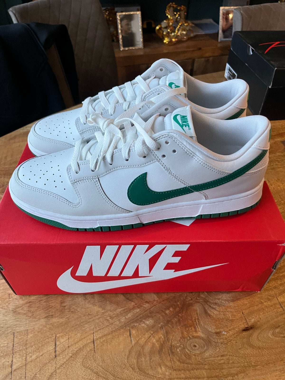 Nike Dunk Low Retro Summit White Malachite, Ophalen of Verzenden, Nieuw, Wit, Sneakers of Gympen
