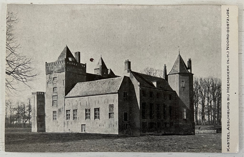 Oude Ansichtkaart - Heemskerk - Kasteel Assumburg N.O.-zijde, Ophalen of Verzenden, Voor 1920, Ongelopen, Noord-Holland