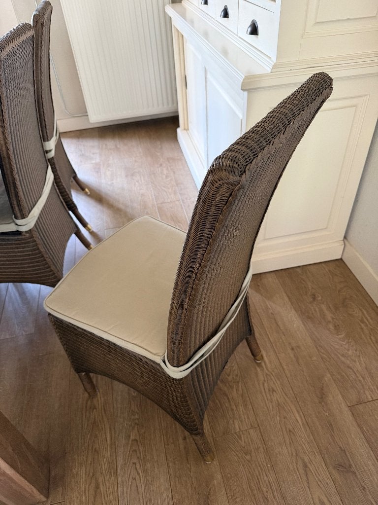 rieten stoelen, Huis en Inrichting, Ophalen, Zo goed als nieuw, Bruin, Vijf, Zes of meer stoelen