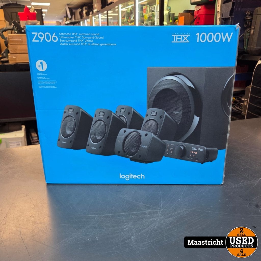 Logitech Z906 - 5.1 Speakerset | Nwpr 262.07 Euro, Computers en Software, Pc speakers, Logitech, Gebruikt, Support@logitech.com