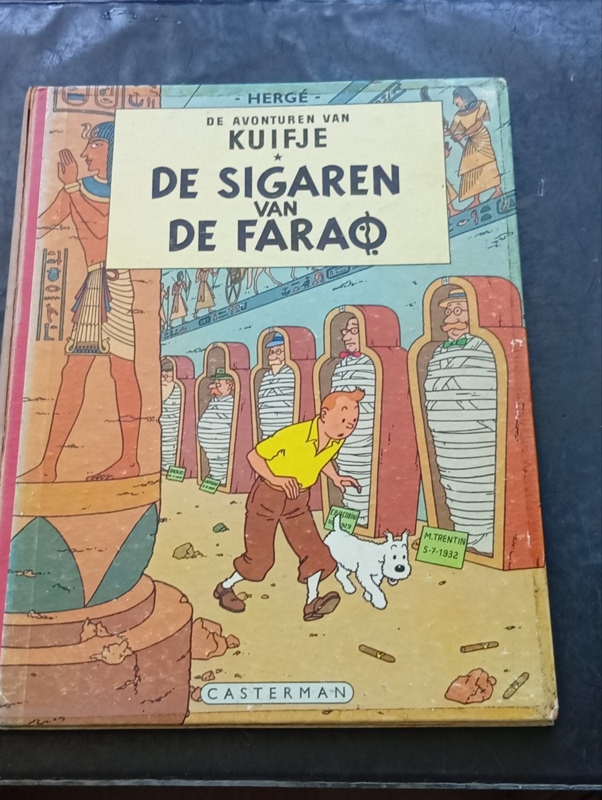 Kuifje: De Sigaren vd Farao, complete HC,1e druk uit 1955!!, Boeken, Eén stripboek, Ophalen of Verzenden, Gelezen