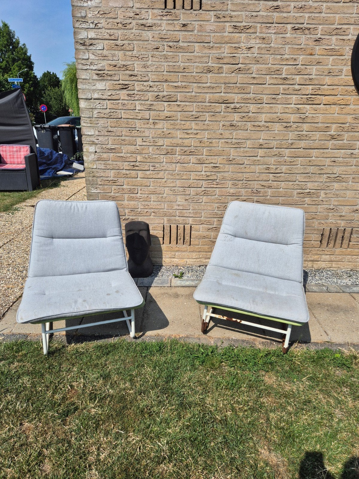 2 relax tuinstoeltjes gratis op te halen, Ophalen, Gebruikt
