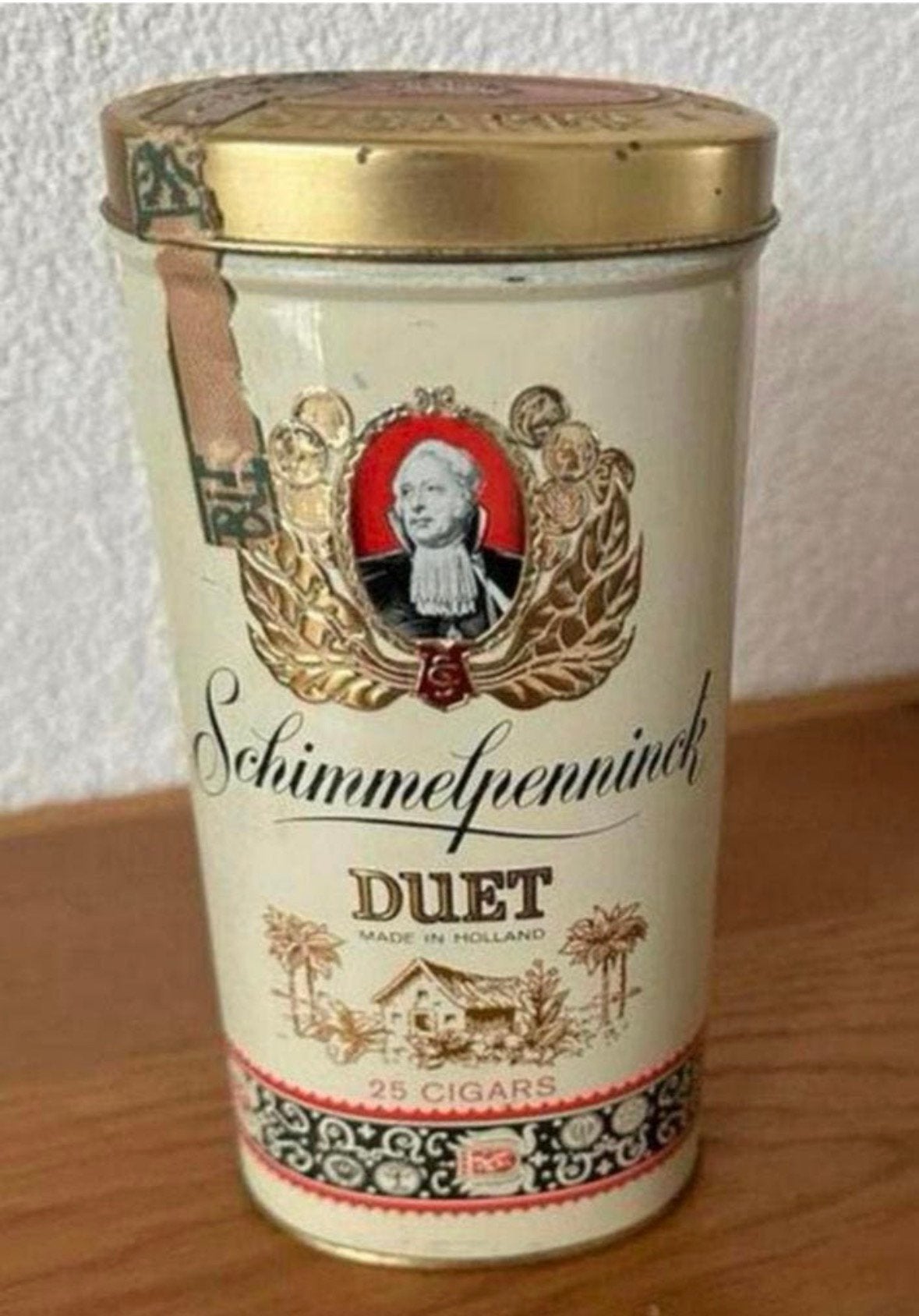 Bijzonder sigaren blik van Schimmelpeninck, Verzamelen, Ophalen of Verzenden, Gebruikt, Overige