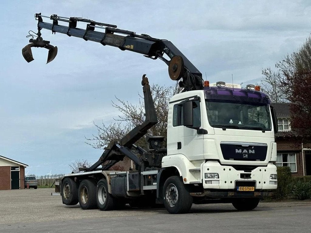 MAN TGS 35.400 8X4 !TRIPLE! 24tm KRAAN/HAAKARM!RADIO REMOTE!, Automaat, Euro 5, Overige kleuren, MAN