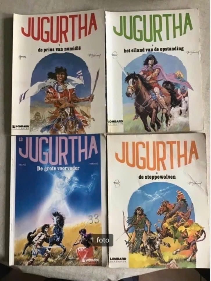 4 delen Jugurtha door Hermann,Franz en Vernal., Meerdere stripboeken, Ophalen of Verzenden, Gelezen