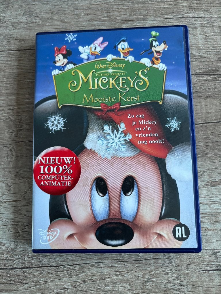 disney dvd mickey's mooiste kerst, Cd's en Dvd's, Europees, Tekenfilm, Alle leeftijden, Ophalen of Verzenden