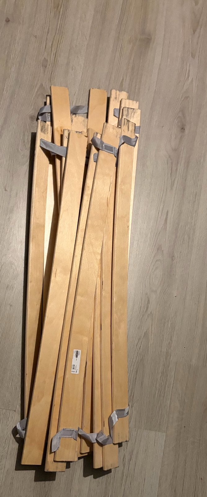 Lattenbodem Ikea 2 x 80 bij 200, Huis en Inrichting, Slaapkamer | Bedden, Ophalen, Eenpersoons, Wit, Zo goed als nieuw