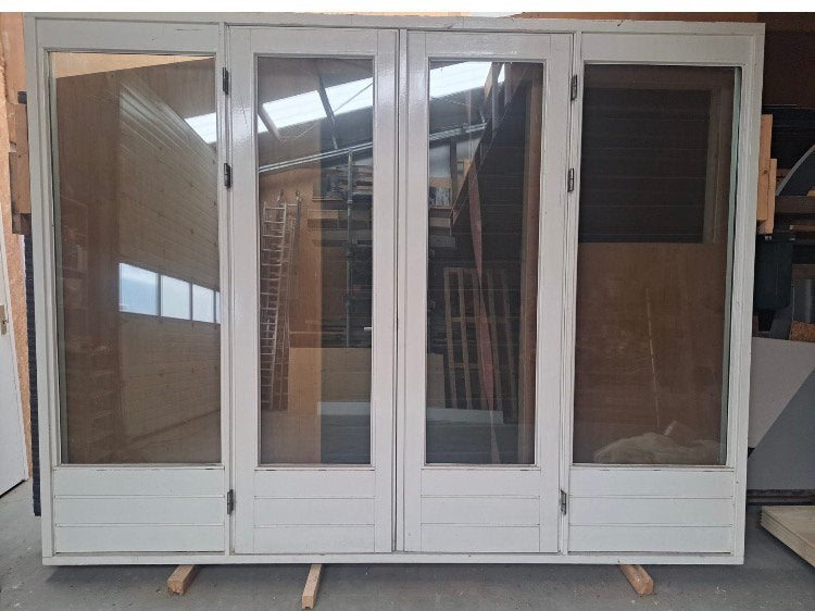 Hardhouten kozijn incl beglazing, Ophalen, Deurkozijn, 225 cm of meer, Zo goed als nieuw