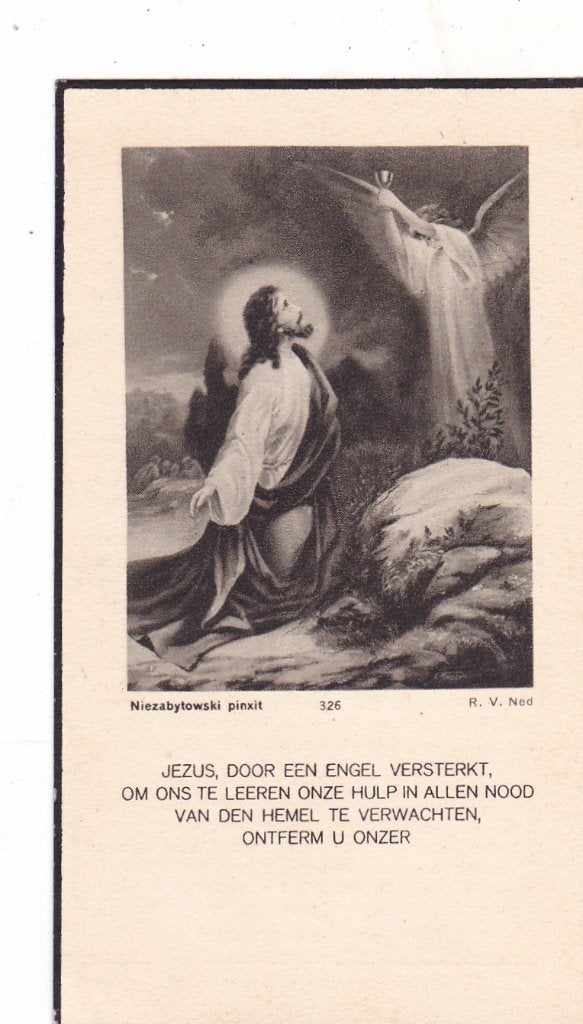 Johannes  GLOUDI  1880-1936, Verzenden, Bidprentje