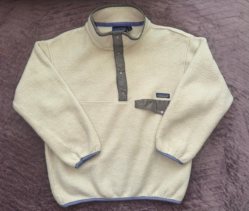 Patagonia Synchilla Snap T Fleece Pullover, Ophalen of Verzenden, Zo goed als nieuw, Maat 38/40 (M), Beige