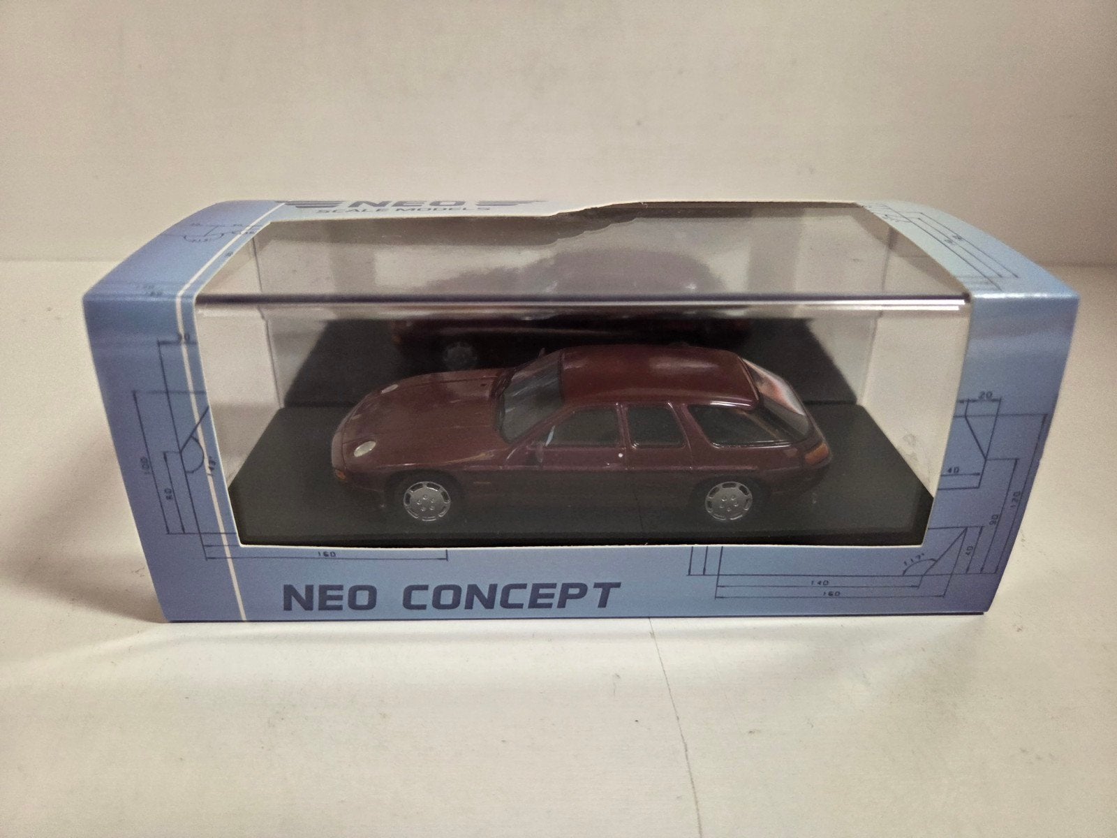 Neo Scale Porsche 928 Studie H50 1987 1:43, Hobby en Vrije tijd, Modelauto's | 1:43, Overige merken, Auto, ., Ophalen of Verzenden