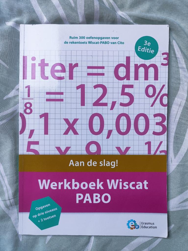Werkboek WISCAT/RWT PABO, Boeken, Erasmus Education, Zo goed als nieuw, Alpha, HBO