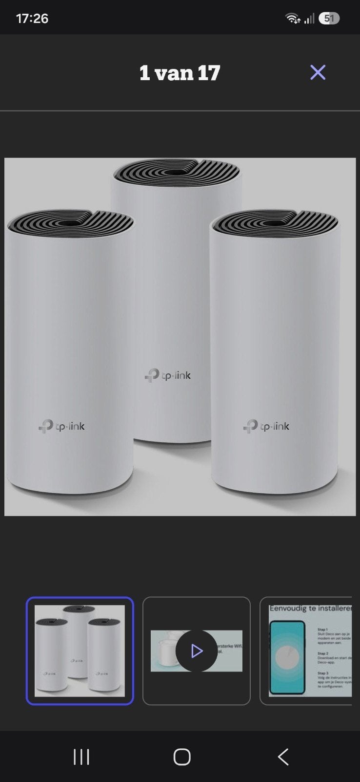 TP-Link Deco Mesh WiFi Systeem (3-pack), Ophalen of Verzenden, Zo goed als nieuw, Router, TP-Link