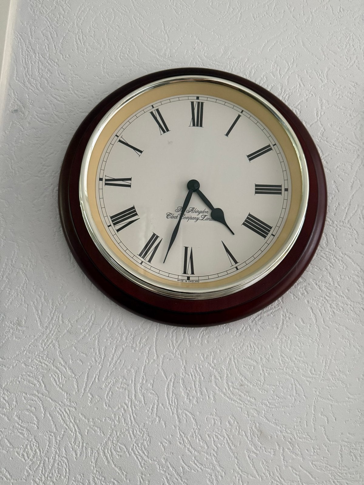 Klassieke wandklok van The Abingdon Clock Company, Ophalen of Verzenden