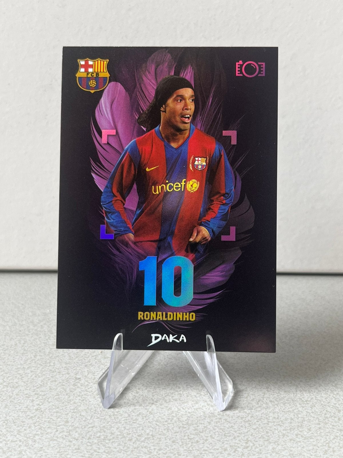 Ronaldinho Daka Top Audience 078/175 FC Barcelona, Ophalen of Verzenden, Zo goed als nieuw, Buitenlandse clubs, Poster, Plaatje of Sticker