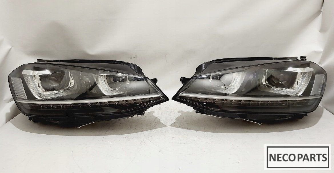 VW GOLF 7 R XENON LED KOPLAMPEN KOPLAMP ORIGINEEL, Auto-onderdelen, Gebruikt, -, Volkswagen, -