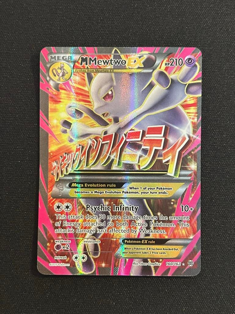 Mega Mewtwo EX - 160/162, Ophalen of Verzenden, Gebruikt, Losse kaart, Foil
