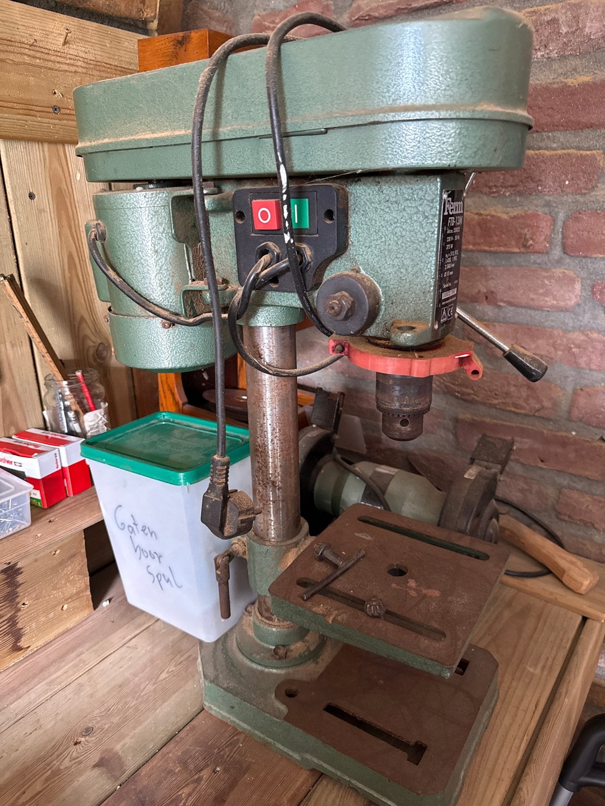 Ferm Kolomboormachine FTB-13M - Gebruikt maar functioneel, Ophalen, Gebruikt, Minder dan 400 watt, Kolomboormachine