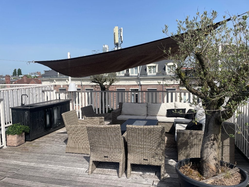 complete loungeset tuin/dakterras, Ophalen, Gebruikt, Bank, Loungeset