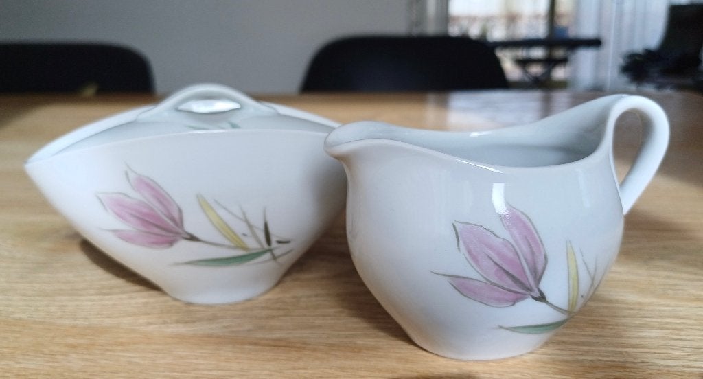 Brocante suiker en melk stelletje, Ophalen of Verzenden