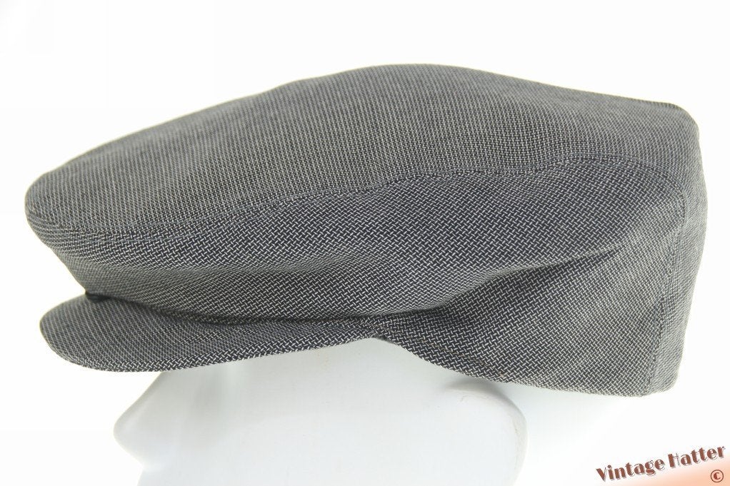 vintage Platte pet Silvan grijs viscose met drukknoop 55 = S, Ophalen of Verzenden, Gedragen, Silvan, Pet