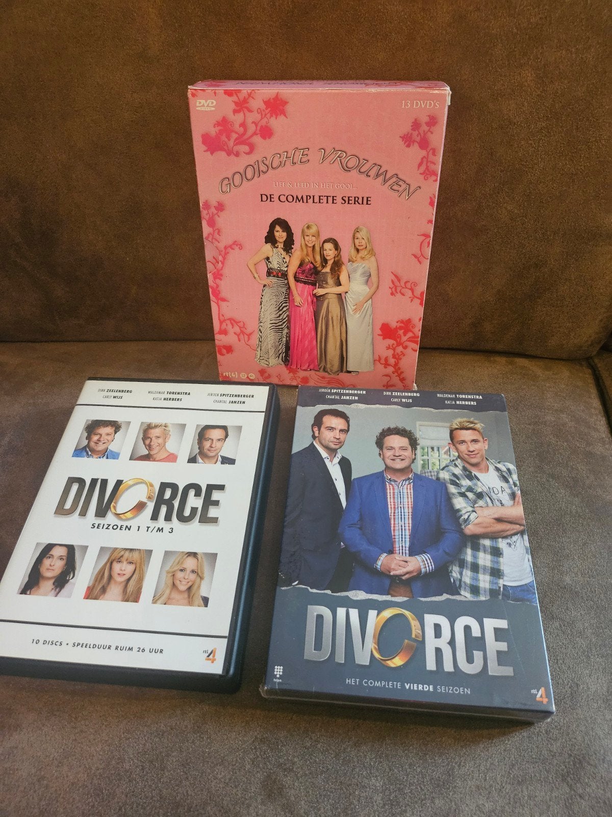 Gooische Vrouwen s1-5 & Divorce s1-4 DVD Boxsets, Gebruikt, Nederlands, Komedie, Vanaf 12 jaar