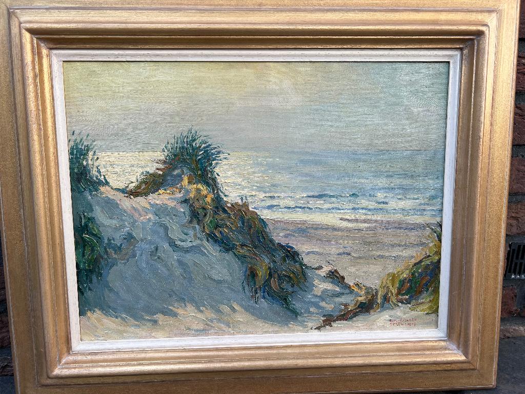Ad Blok van der Velden (1913-1980), Namiddagzon strand Texel, Ophalen of Verzenden