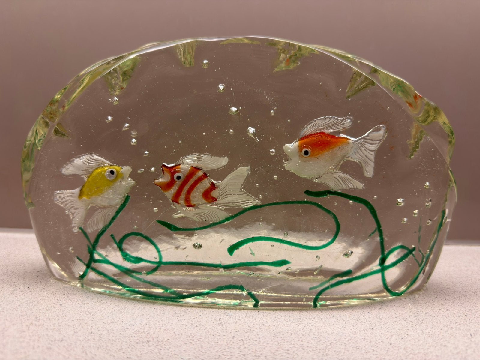 Bijzonder vintage Murano glazen aquarium, Barbini/Cenedese, Ophalen of Verzenden