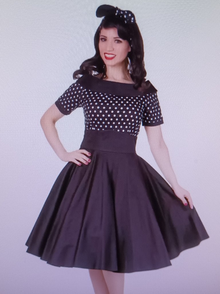 DOLLY&DOTTY vintage jurk maat 46 NIEUW, Kleding | Dames, Zwart, Maat 46/48 (XL) of groter, Nieuw, Ophalen of Verzenden