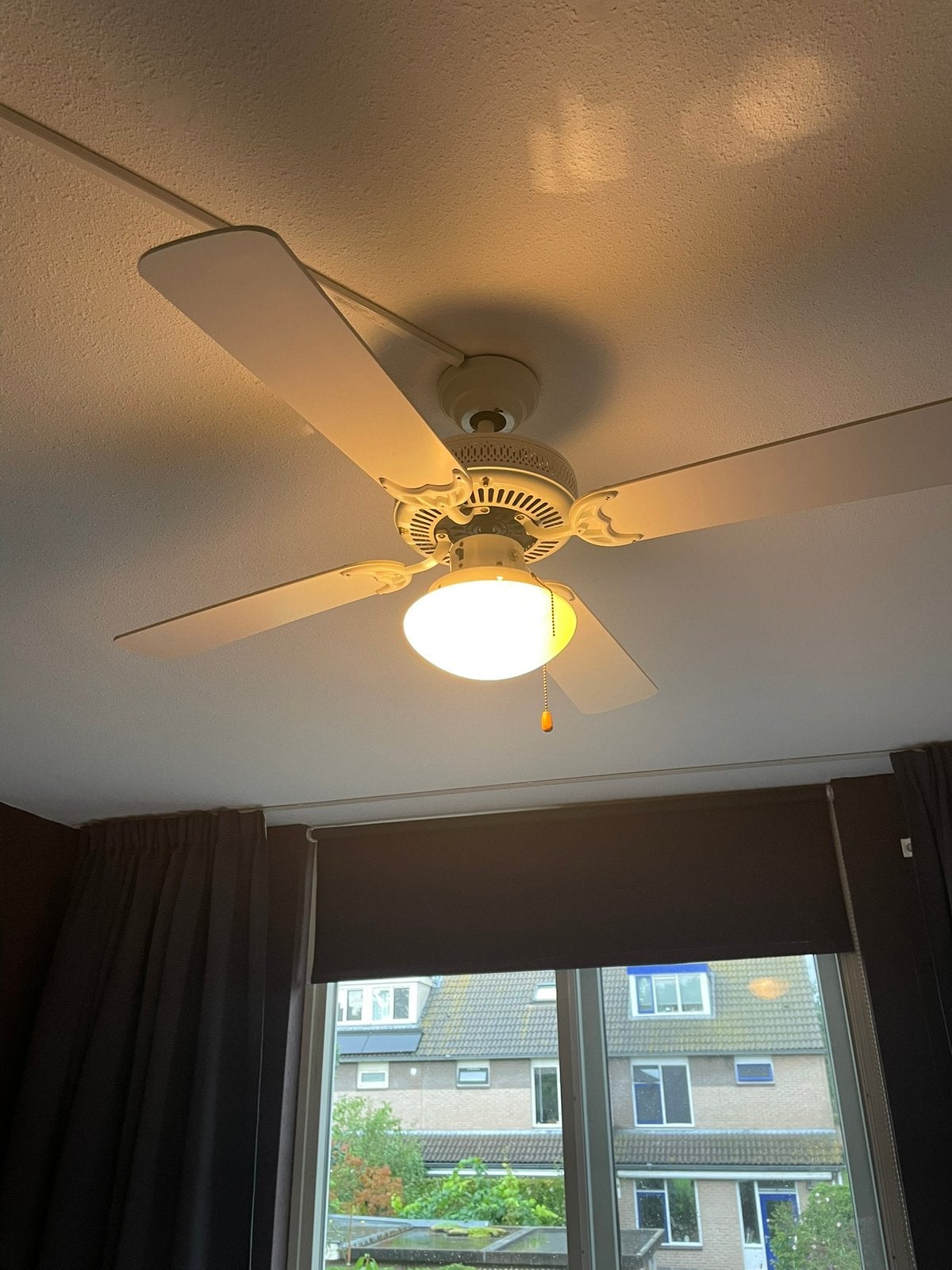 Plafondventilator met verlichting, Witgoed en Apparatuur, Ophalen of Verzenden, Gebruikt, Plafondventilator