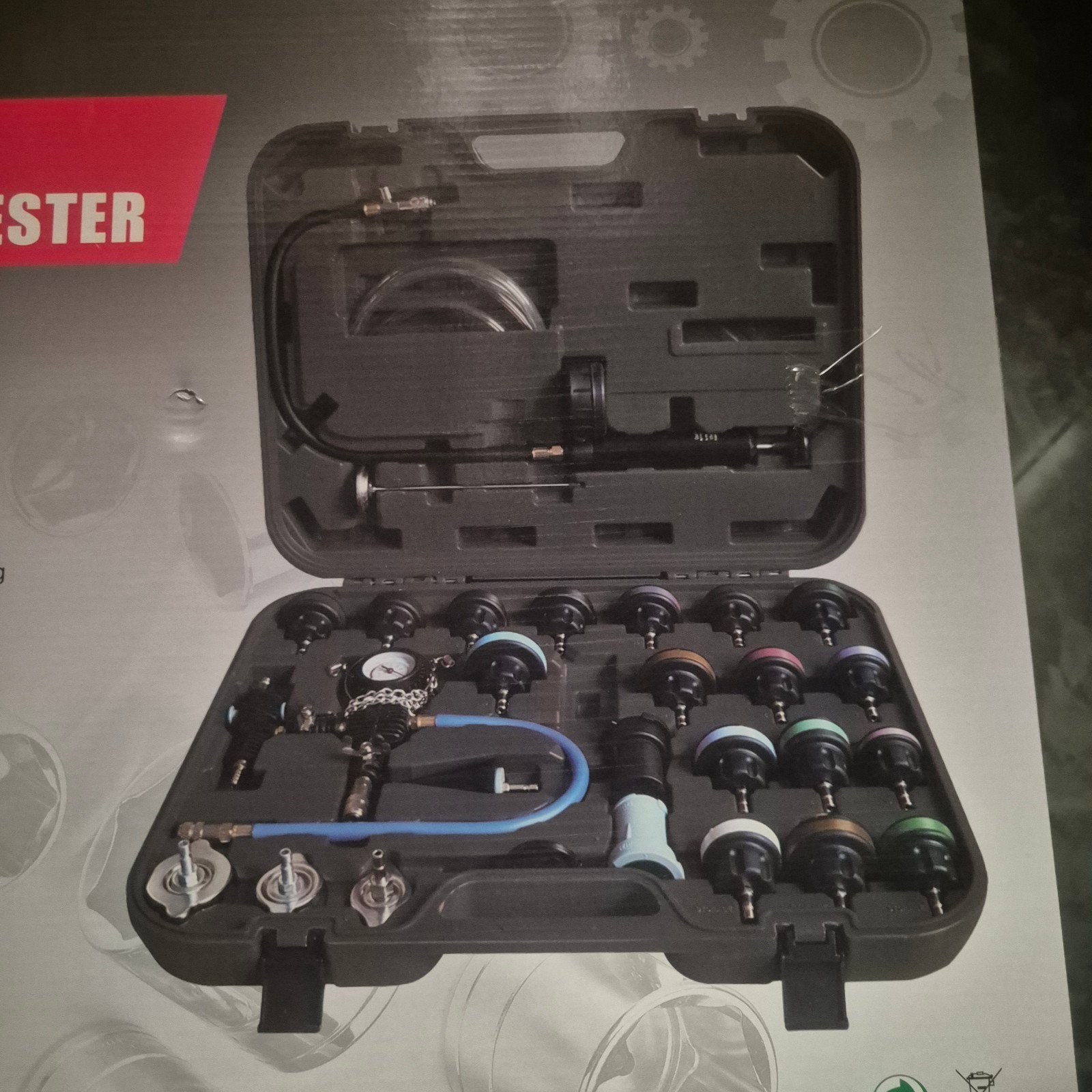 Koelsysteem Druktester 28-delig – Radiator Tester Vulset, Ophalen of Verzenden, Purbesa, Info@purbesa.nl, Purbesa