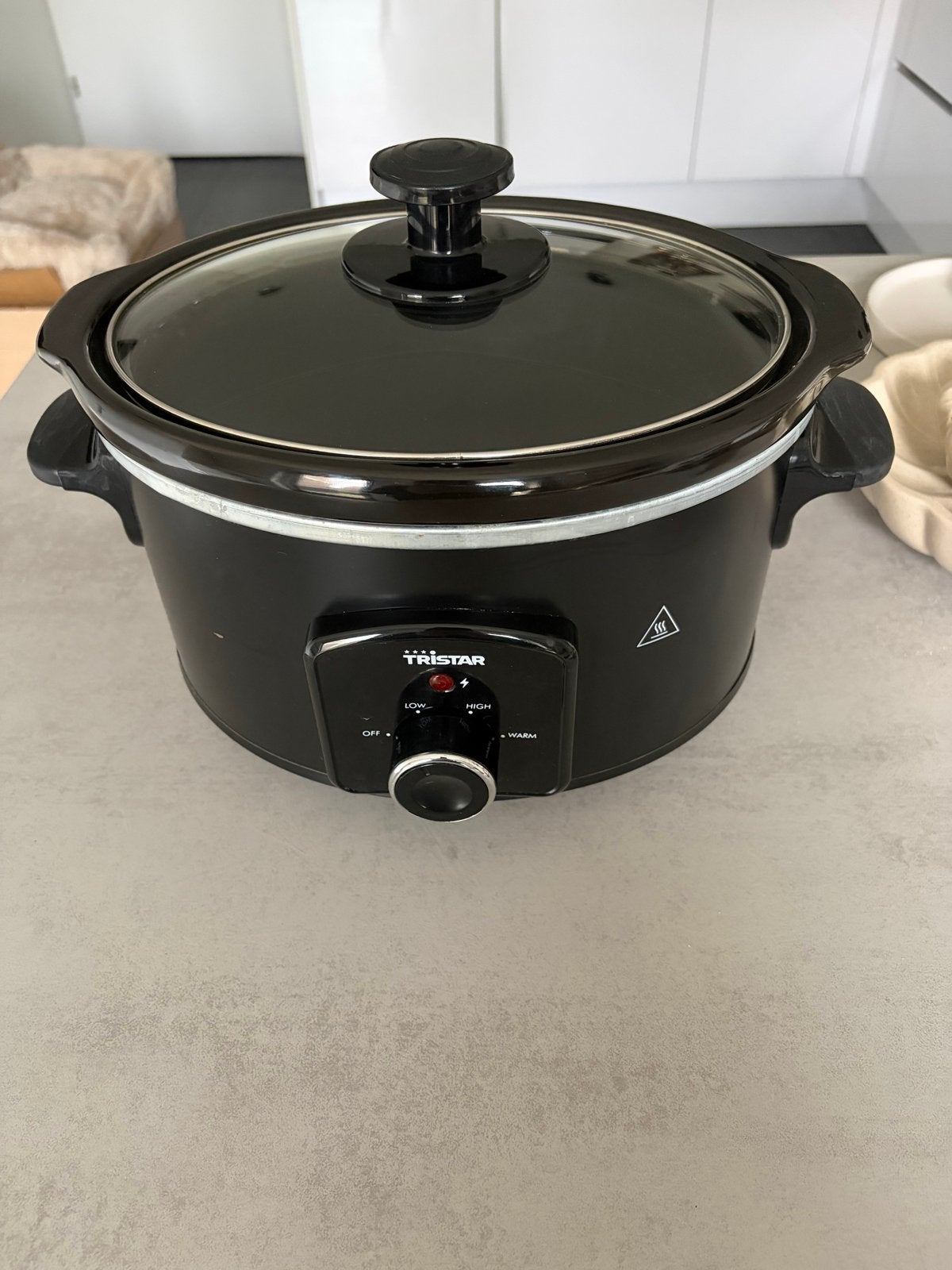 Tristar ovale slowcooker met keramische binnenpan, Crockpot, Ophalen of Verzenden, Gebruikt