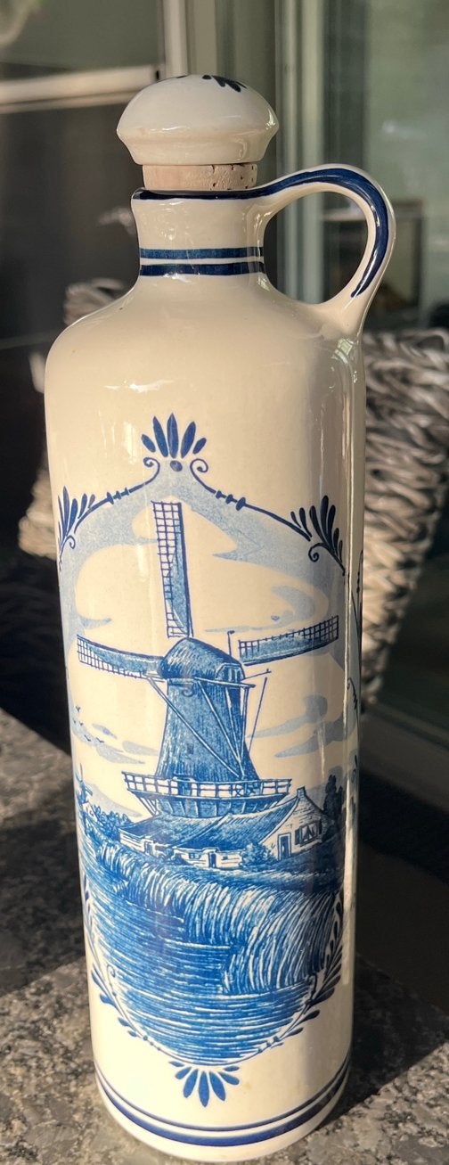 Delfts Blauwe Jeneverkruik - Jonge Bols Graan Jenever, Ophalen of Verzenden