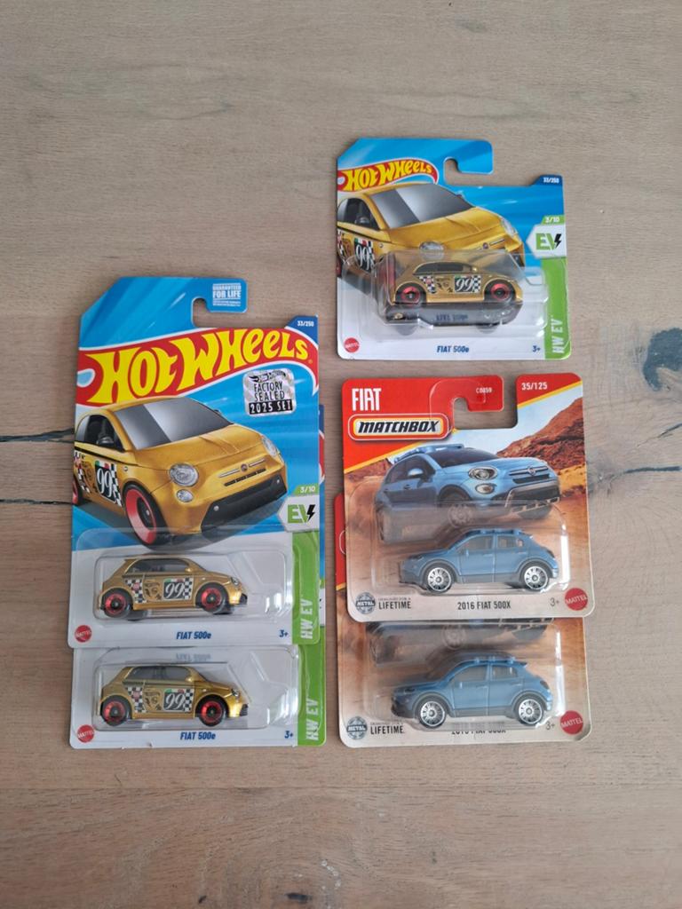 Hot Wheels Fiat mainlines, Hobby en Vrije tijd, Modelauto's | Overige schalen, Nieuw, Auto, Ophalen of Verzenden