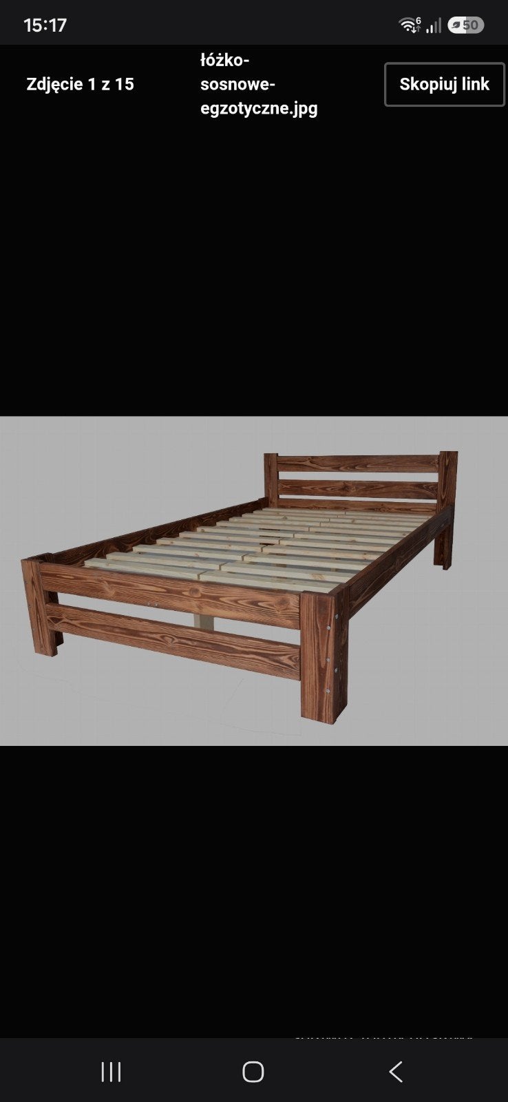 Houten bed LOFT-stijl 160x200 cm gebrand hout, Huis en Inrichting, Bruin, Ophalen of Verzenden, 200 cm, Hout