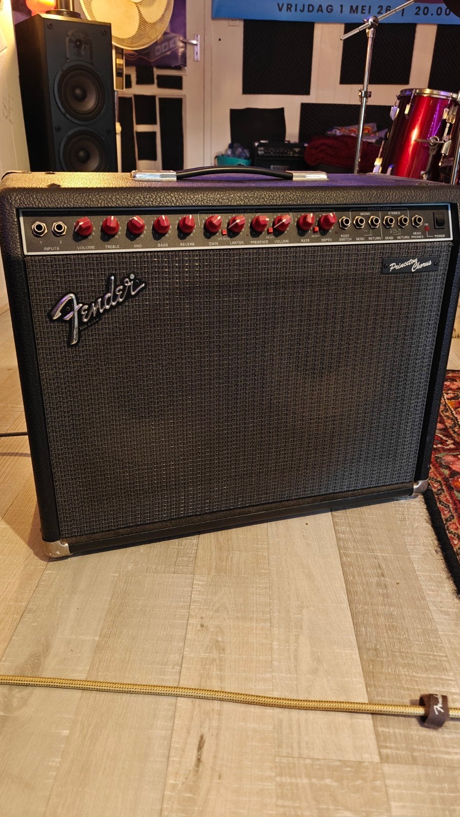Fender Princeton Chorus USA Red Knob – Vintage Fender met ge, Muziek en Instrumenten, Versterkers | Bas en Gitaar, Ophalen, Gebruikt