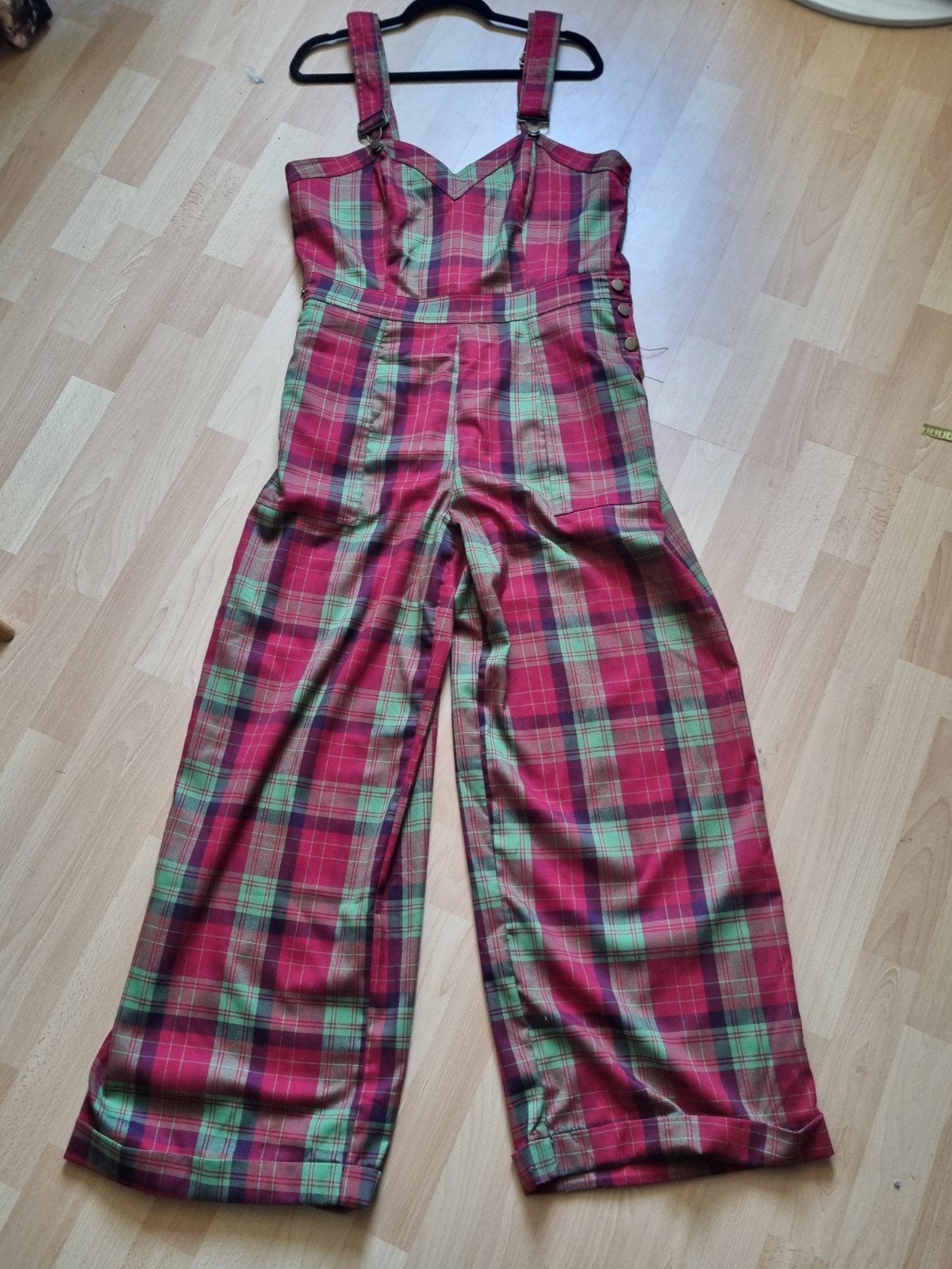 Voodoo Vixen Geruite Jumpsuit XXL - Zo goed als nieuw, Kleding | Dames, Voodoo Vixen, Maat 46/48 (XL) of groter, Ophalen of Verzenden
