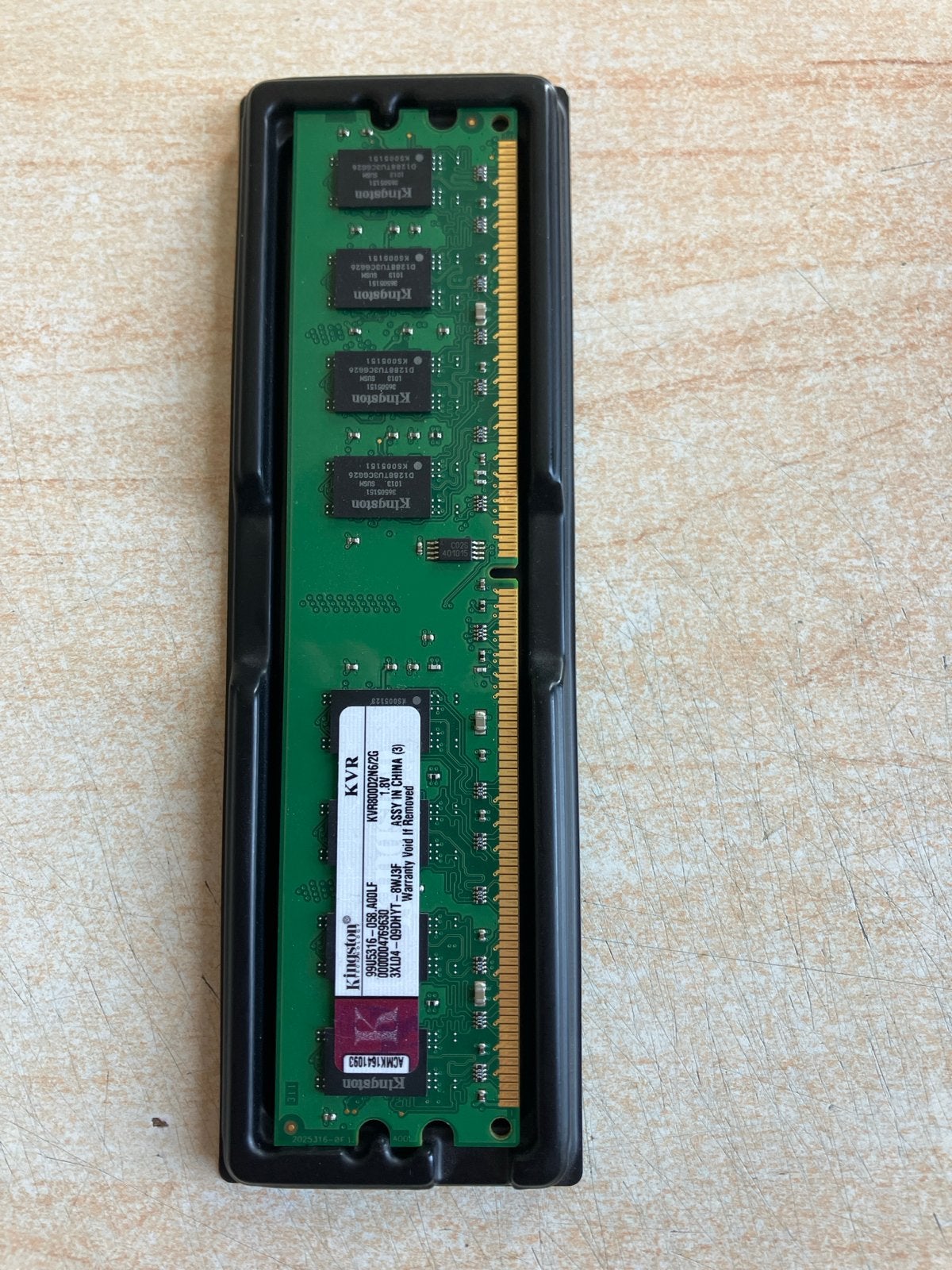Kingston KVR800D2N6/2G 2GB DDR2 DIMM, Ophalen of Verzenden, Gebruikt, DDR2