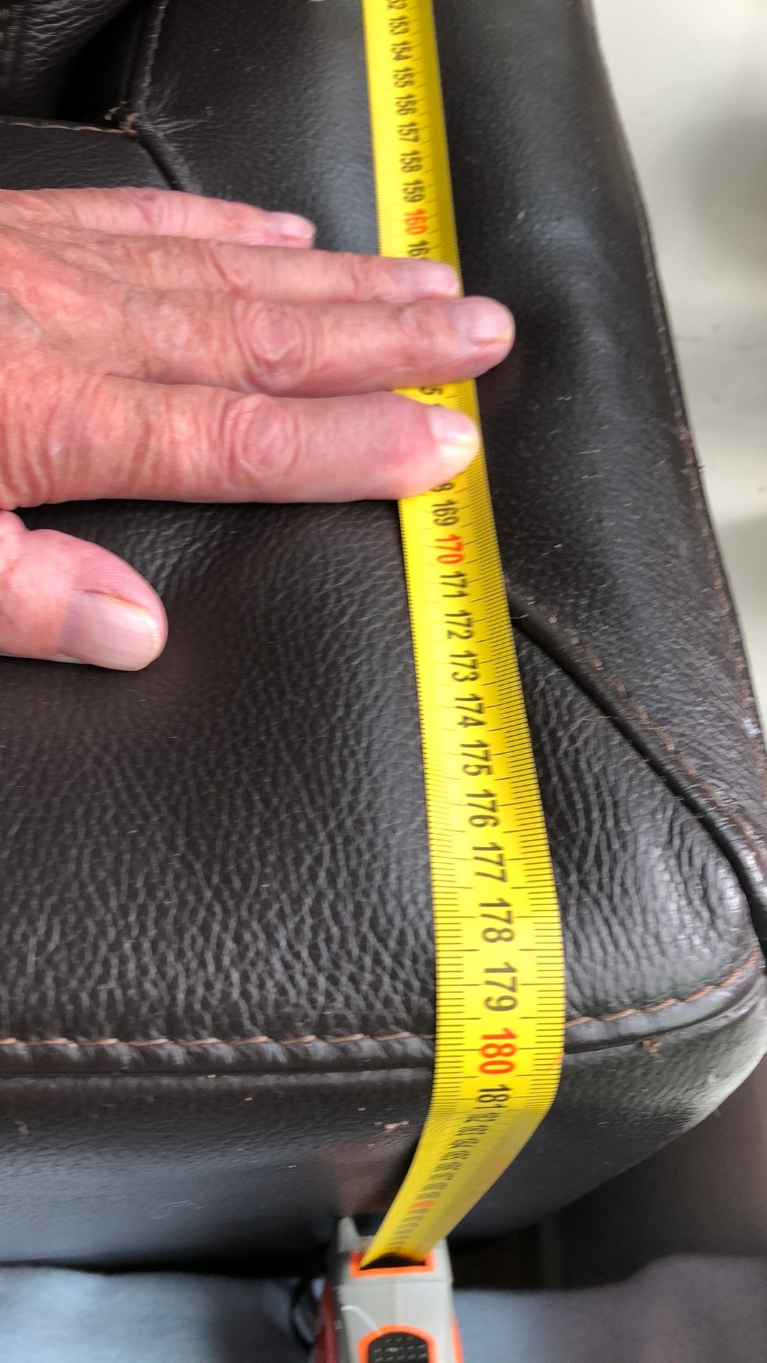 Lundia heerlijke hangbank leer 2 zits, Ophalen, Zo goed als nieuw, 75 tot 100 cm, Leer