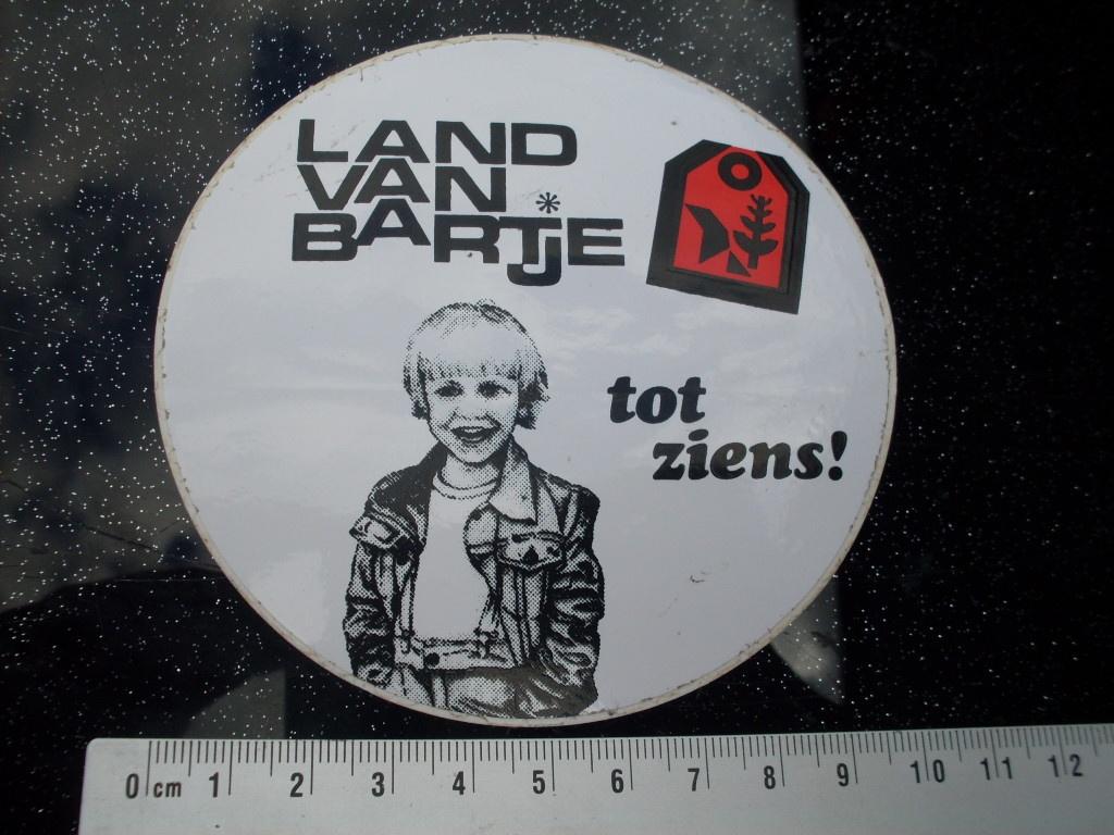 sticker land van bartje logo vakantie park ess landal, Verzenden, Zo goed als nieuw, Bedrijf of Vereniging