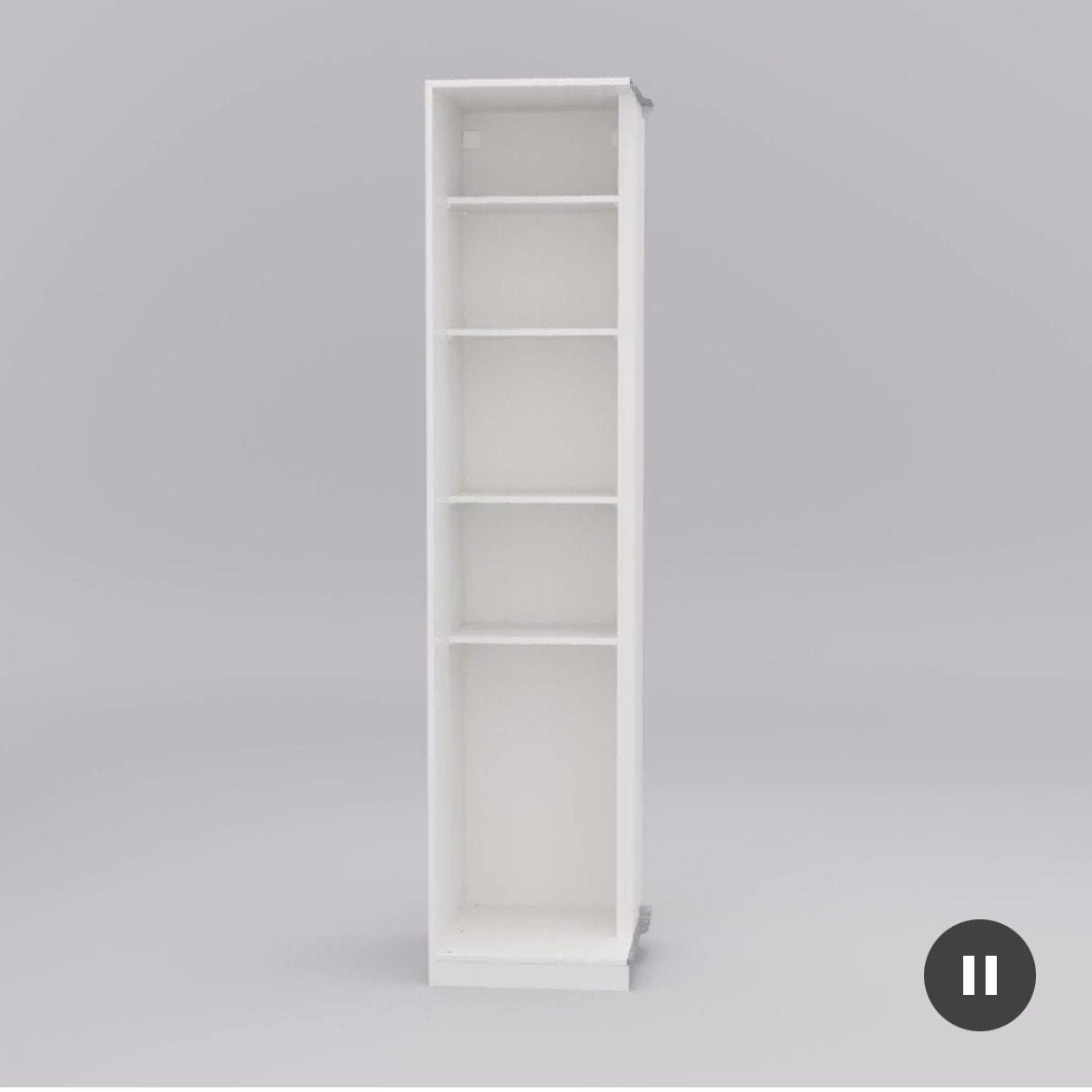 Ikea PAX hoekelement met 4 planken, wit, Ophalen, Met plank(en), 200 cm of meer, 50 tot 100 cm