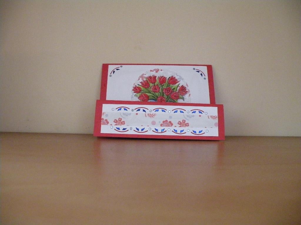 3D Kaart Hobbydots 4  Rode tulpen, Ophalen of Verzenden, Nieuw, Kerst