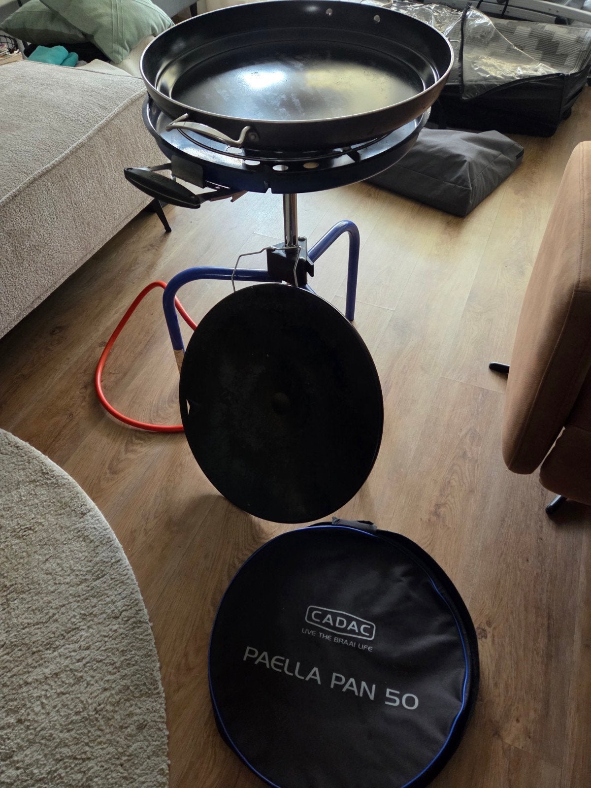 Cadac Scottelbraai met Wok en paellapan, Caravans en Kamperen, Kampeeraccessoires, Ophalen, Gebruikt