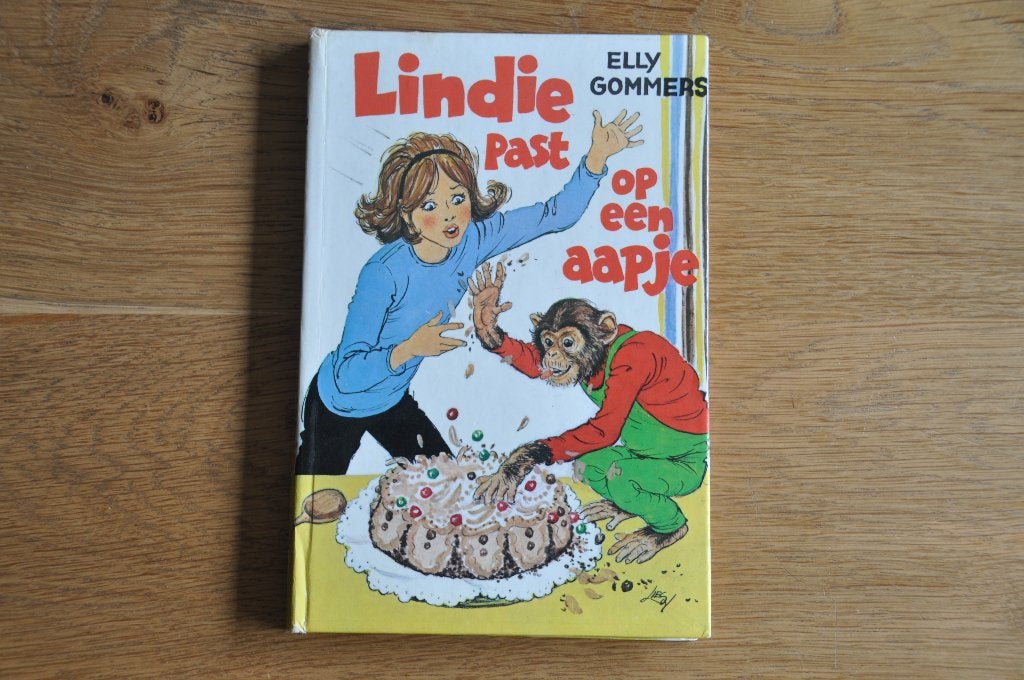 Elly Gommers - Lindie past op een aapje, Ophalen of Verzenden, Zo goed als nieuw, Elly Gommers, Fictie algemeen