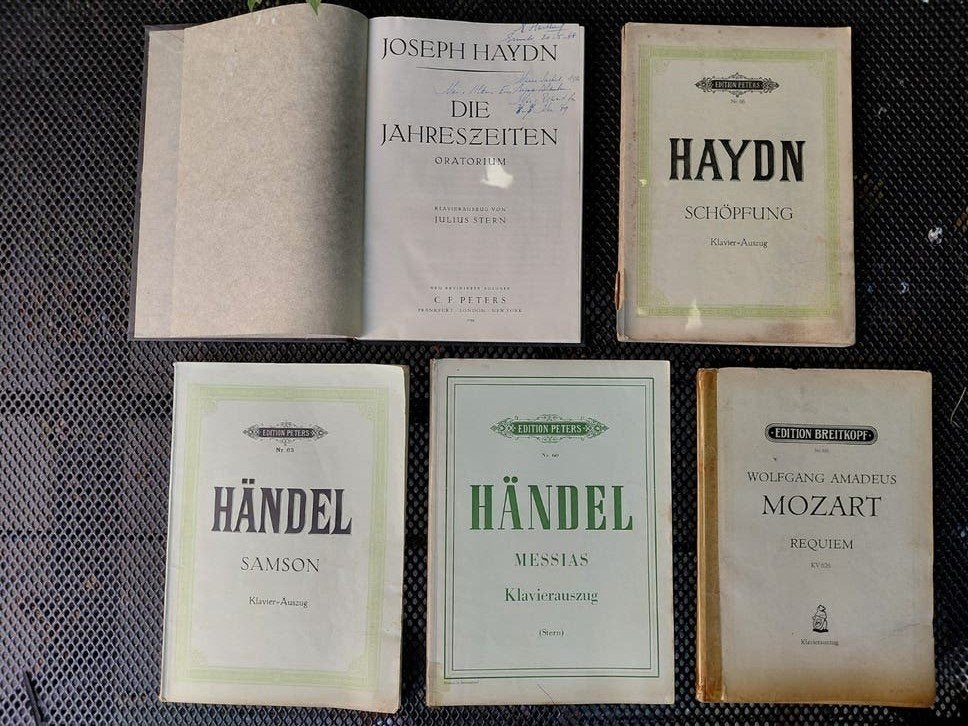 5 oude werken van Händel, Haydn en  Mozart. Bladmuziek, Ophalen of Verzenden, Gebruikt, Artiest of Componist, Klassiek