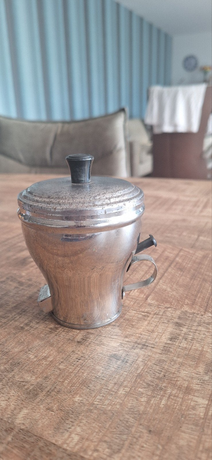 vintage metalen zeef/strooier - J.M.M. v.d. Broek, Ophalen of Verzenden