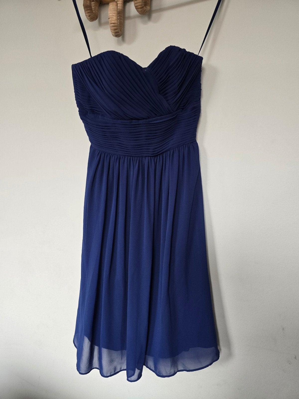 Montego strapless jurk maat 34 (XS) - Zo goed als nieuw, Kleding | Dames, Blauw, Ophalen of Verzenden, Zo goed als nieuw, Montego