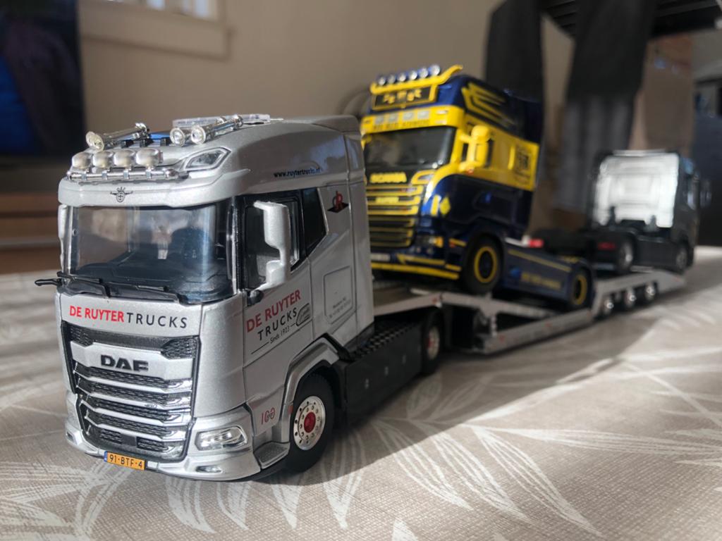 De Ruyter Trucktransporter DAF XG Wsi (Nieuw in doos), Ophalen of Verzenden, Nieuw, Bus of Vrachtwagen, Wsi